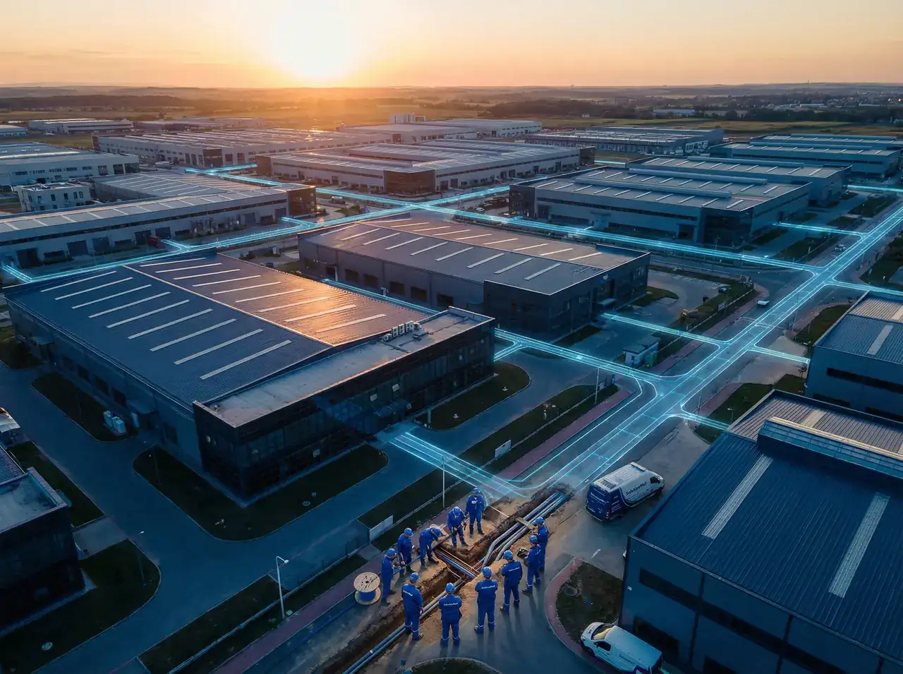 Industrial Park Backbone Fiber Infrastructure